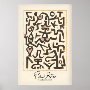 Affiche de comédiens de Paul Klee Figures abstrait