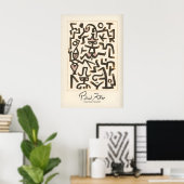 Affiche de comédiens de Paul Klee Figures abstrait (Bureau à domicile)
