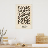 Affiche de comédiens de Paul Klee Figures abstrait (Cuisine)