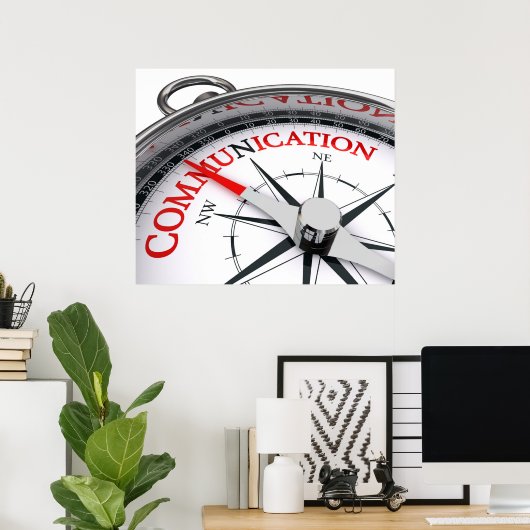 Affiche de communication (Bureau à domicile)