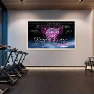 Affiche de communication du cerveau cardiaque