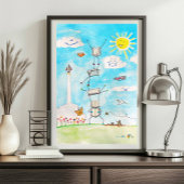 Affiche de comptabilité Art Équilibrer les livres 