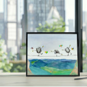 Affiche de comptable Artiste sur une corde raide É