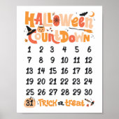 Affiche de compte à rebours Halloween Bohème Migno (Devant)