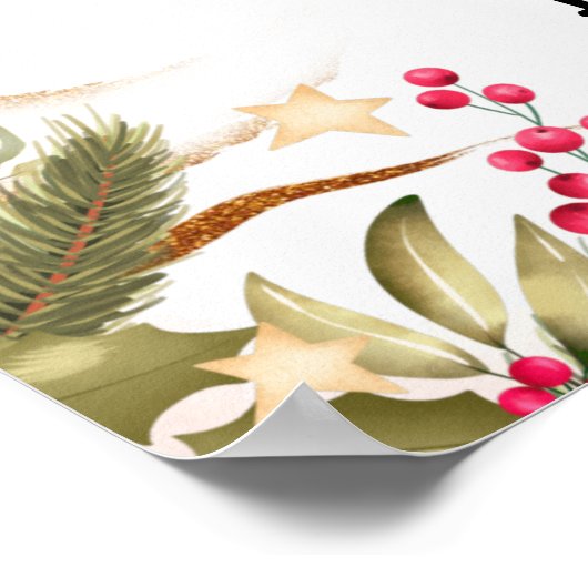 Affiche de conception de Noël pour la fête de mari (Coin)