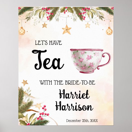 Affiche de conception de Noël pour la fête de mari (Devant)