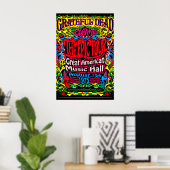 Affiche de concert Grateful Dead Rock Band (Bureau à domicile)