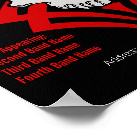 Affiche de concert personnalisable (Coin)