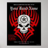 Affiche de concert personnalisable (Devant)