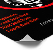 Affiche de concert personnalisable (Coin)