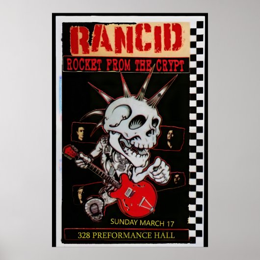 Affiche de concert Rancid, Rocket from the Crypt C (Devant)