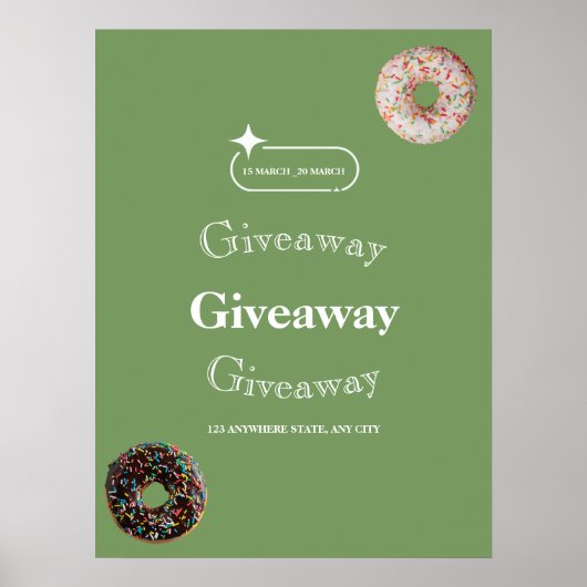 Affiche de concours, Affiche de concours sur les m (Devant)