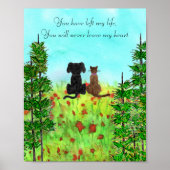 Affiche de condoléances pour la perte d'un animal (Devant)