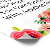 Affiche de confidentialité du bureau de conseil (Coin)