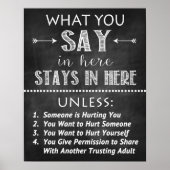 Affiche de confidentialité du bureau de conseil (Devant)