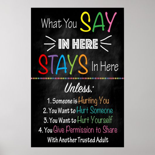 Affiche de confidentialité du bureau de conseil (Devant)