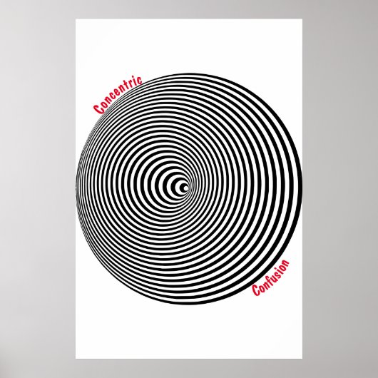Affiche de confusion cocentrique (Devant)