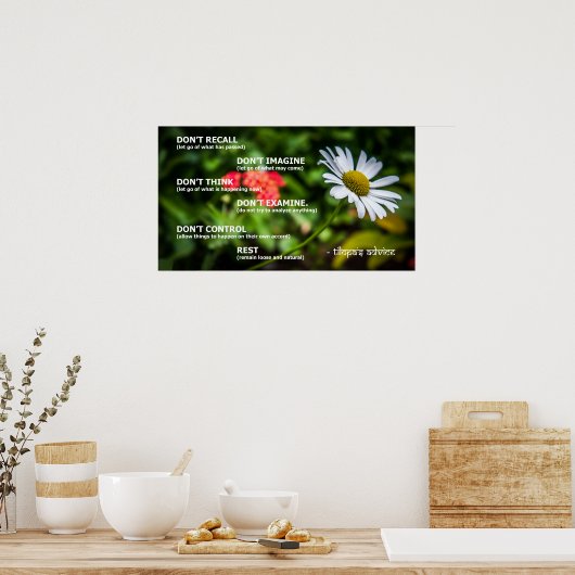 Affiche de conseil de Tilopa (Cuisine)