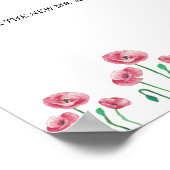 Affiche de conseils et de vœux floraux pour jeunes (Coin)