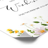 Affiche de conseils et vœux de fleurs sauvages pou (Coin)