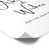 Affiche de conseils et vœux tournesol pour jeunes (Coin)