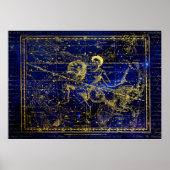 affiche de constellation aquarius (Devant)