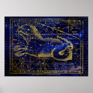 affiche de constellation cetus