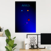 Affiche de constellation d'Aries (Bureau à domicile)