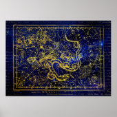 affiche de constellation de dragon (Devant)