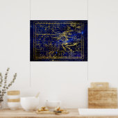 affiche de constellation de taurus (Cuisine)