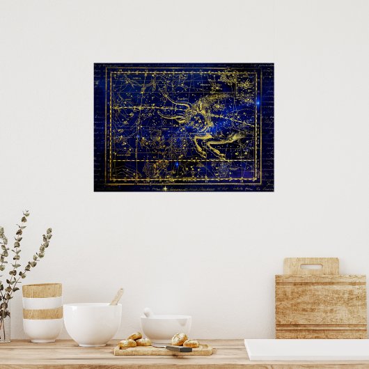 affiche de constellation de taurus (Cuisine)
