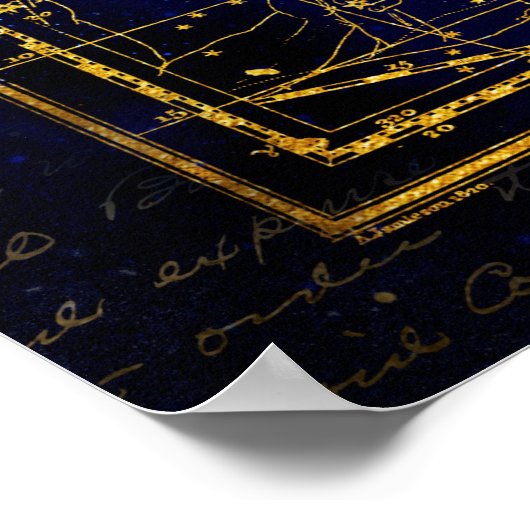 affiche de constellation delphinus (Coin)