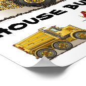 Affiche de construction des bâtiments de la maison (Coin)