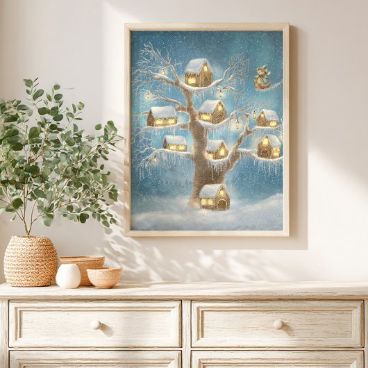 Affiche de conte de fée pour enfants de la Maisonn