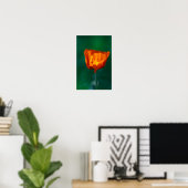 Affiche de coquelicot rouge (Bureau à domicile)