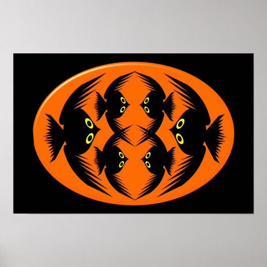 Affiche de corbeaux d'Halloween (Devant)
