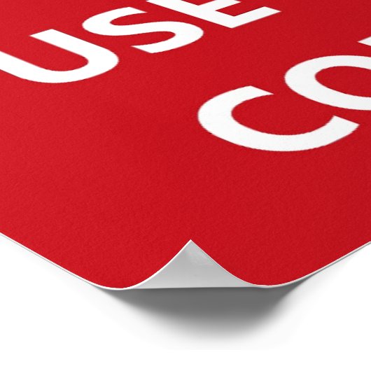 Affiche de correction automatique (Coin)