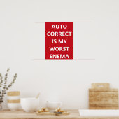 Affiche de correction automatique (Cuisine)
