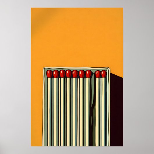 Affiche de correspondance abstraite, jaune moutard (Devant)