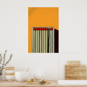Affiche de correspondance abstraite, jaune moutard (Cuisine)