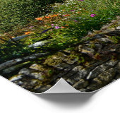 Affiche de cottage anglais avec jardin (Coin)