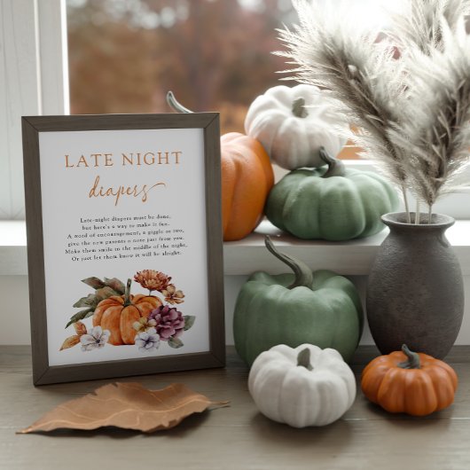 Affiche de couche pour fin de nuit d'automne