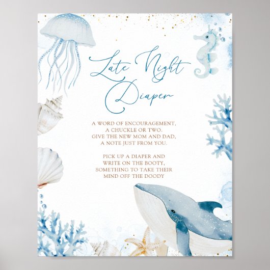 Affiche de couche pour l'été à venir Océan Bleu (Devant)