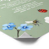 Affiche de couche tardive pour bébé Shower Lovebug (Coin)