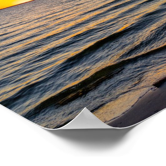 Affiche de coucher de soleil à Gulf Breeze Floride (Coin)