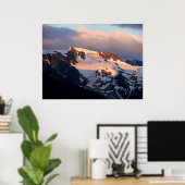 Affiche de coucher de soleil au sommet (Bureau à domicile)
