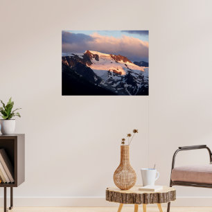 Affiche de coucher de soleil au sommet