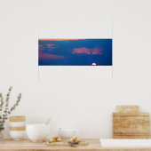 Affiche de coucher de soleil impressionniste depui (Cuisine)
