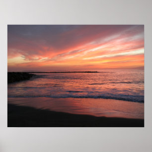 Affiche de coucher du soleil