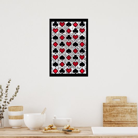 AFFICHE DE COUCHES DE CARTE (Cuisine)